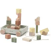 Kids Concept Wagen mit Holzklötzen Edvin, Bauklötze