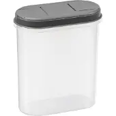 PLAST TEAM Vertriebs GmbH plast team Trockenvorratsdose Margerit 2,4 Liter grau transparent