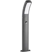 LINDBY LED-Sockelleuchte Moshe, 60 cm, anthrazit, Sensor Moshe, schwarz, Aluminium, Modern