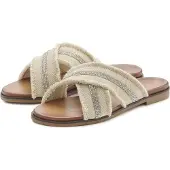 Vivance Pantolette Mule, Sandale, Sommerschuh, offener Schuh, beige Größe 36