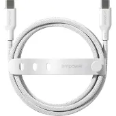 PanzerGlass empower by  Racing 240W USB-C to USB-C Kabel | USB 2.0 | 2M | Silber Weiß, Weiß