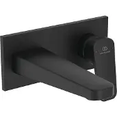 Ideal standard Wand-Waschtischarmatur Ceraplan Unterputz, Ausladung 166mm BD244XG Silk Black