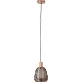 Brilliant Pendelleuchte 18cm Wallace braun IP20 E27 40 Watt dimmbar g. f. Normallampe