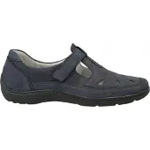 Waldlaufer 496510 191 217 Damen Komfort Spannenslipper Henni Blau, Blau, Gr. 6
