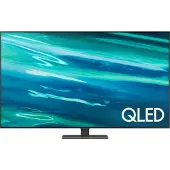 Samsung Q80A (2021), 165,1 cm (65"), 3840 x 2160 Pixel, QLED, Smart-TV, WLAN, Schwarz