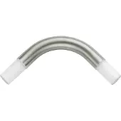 Keuco Plan Brausevorhangstange-Rohrbogen 90° für Viereck-Duschwanne - Aluminium silber-eloxiert - 14924170000
