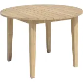 DELUKE Gartentisch ZAGREB - Akazie, Braun, 110x110x75cm | Terrassentisch Wetterfest Outdoor Tisch