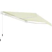 Jet-Line Markise Gelenkarmmarkise 3.95 x 2.5 m beige UV-Schutz Wasserbeständig Terrasse Balkon Garten