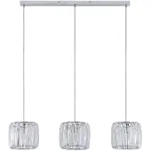 LINDBY Hängelampe Sofia , dimmbar, klar / transparent, für Wohn- / Esszimmer, Kunststoff, Pendelleuchte