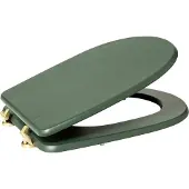 JJA 5five Simply Smart Toilettendeckel Duo, Klobrille, Klodeckel, Toilettensitz, HDF, Grün, 200165B