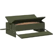 vidaXL Hühnertretfeeder Olive Grün 75 x 53 x 20,5 cm