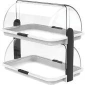 Biesse Buffet Vitrine doppelt mittel , plastik, weiß, 38x26x35.6