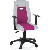 Hjh OFFICE KIDDY EXTRA - Kinderdrehstuhl Grau / Pink