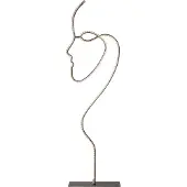 Star Trading LED Stehleuchte Silhouette "Face" 88cm 5,6W Warmweiß inkl. Trafo