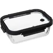 5 Five Glasbehälter 1300 ml Five - Transparent - Mit Deckel | Sp\u00fclmaschentauglich | Mikrowellengeeignet | Luftdicht | Gefrierschrankgeeignet | BPA-frei | Wasserdicht