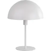 Nowa Tischleuchte Metall weiß, Wippschalter am Kabel, ø: 250mm, H: 350mm, exkl. 1x E27 40W 230V