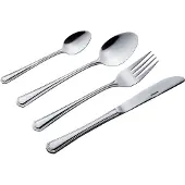 King 24tlg. Besteckset Düsseldorf / Edelstahl 18/0 / Messerstahl / 6x Menülöffel, 6x Menügabel, 6x Menümesser, 6x Kaffeelöffel
