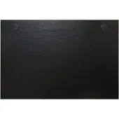 Stier Schreibtischplatte 180x80cm, schwarz, melaminbeschichtet, 25mm dick, mit Kabeldurchlässen, tabletop, modernes Design