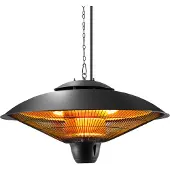 TecTake Infrarotheizstrahler Solaria Orbit 2 Leistungsstufen, 1250 und 2500 W einfache Montage, 58 x 58 x 32 cm