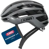 ABUS Rennradhelm AirBreaker 2.0 - leichter Fahrradhelm mit Fokus auf Belüftung, Aerodynamik, icherheit und Komfort für professionellen Radsport - für Frauen und Männer - ilber, Größe S (51-55 cm)