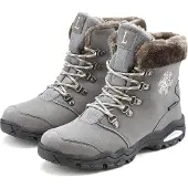 LASCANA Winterstiefelette Winterboots, Outdoorstiefelette, Stiefel, Stiefelette, Schneestiefel anthrazit Größe 38