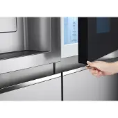 LG GSJV90BSAE, Integriert/Freistehend, Edelstahl, Amerikanische Tür, LED, Berührung, Kabellos, LED