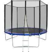 TecTake Trampolin Garfunky Ø 305 cm, GS mit Sicherheitsnetz