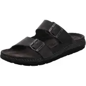 Rohde Herren Pantolette Leder Clog Schnalle Memoryfussbett bequem Rodigo-H 5918, Größe:41 EU, Farbe:Grau