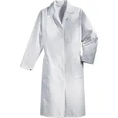 Uvex 8151005, Weiß, Reverskragen, Kleidungsknopf, Baumwolle, Polyester, 65% Polyester, 35% Baumwolle