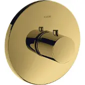 Hansgrohe AXOR Uno2 Thermostat 59 l/min Highflow Unterputz, 38715990, Farbe: Polished Gold Optic