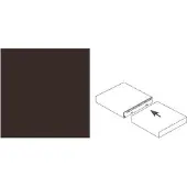 GetaLit Pilzprofil 60 cm, 12 x 40 mm, brüniert
