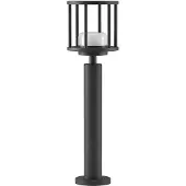 LUCANDE Wegelampe Berenike, 60 cm, dunkelgrau, Metall, GX53