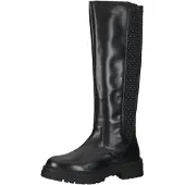 Geox Stiefel IRIDEA, Glattleder, Schwarz, Damen