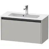 Duravit Waschtischunterschrank Ketho.2 Compact 81x39cm, betongr ma, 1 Ausz., wandhängend