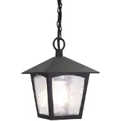 Elstead Lighting Elstead York Außen-Hängeleuchte E27 29cm Schwarz IP43