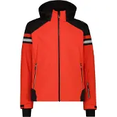 CMP Herren Skijacke aus Twill mit abnehmbarer Kapuze orange 50
