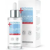 Glory Products OÜ BIOVANA Hyaluron Serum Komplex mit Collagen zur täglichen Gesichtspflege (1 Flasche je 50 ml) – Serum Gesicht als Nachtpflege zur Regeneration