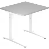 Hjh OFFICE PRO XTRA XB 8 WW - Grau 80 x 80 höhenverstellbar