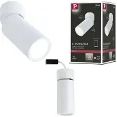 Paulmann LED-Deckenlampe Turnal Coin weiß, Metall, 2.700 K Coin, dimmbar, weiß / opal, für Wohn- / Esszimmer, Metall, Modern, Downlights