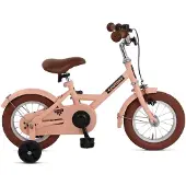 Nogan Dutchy Kinderfahrrad 12 Zoll Mattes Rosa | Komplett mit Stützräder