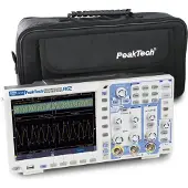 Peaktech P 1362 - 200 MHz / 2 CH 1 GS/s 8-Bit Touch- "All in one" Oszilloskop mit DMM & Generator
