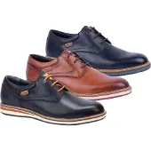 Pikolinos für Herren. M1T-4050C1 Avila M1T-4050C1 dunkel marineblau Lederschuhe (46), Wohnung, Schnürsenkel, Lässig