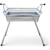 Grillpeter Mangal Ararat Edelstahl 2mm Schaschlikgrill mit verstellbarer Grillhöhe