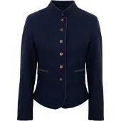 Os-trachten Sportliche Jacke in Jeansblau und Mittelrot, vielseitig und funktional