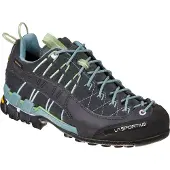La Sportiva Hyper Woman Gtx, Approach Footwear, 38.5, Carbon/Mist (Grey) -