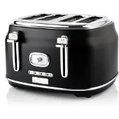 WESTINGHOUSE WKTT809RD/BK/WH Toaster, Kunststoffgehäuse, Stoppfunktion, Auftaufunktion, Brötchenrost
