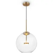 Maytoni Cometa Pendelleuchte MOD056PL-L12G3K LED, Mattgold aus Metall und Glas, 3000K, 720lm