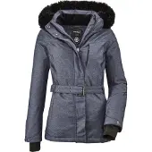 Killtec - Damen Funktionsjacke mit abzippbarer Kapuze und Schneefang, Wasilla WMN Ski JCKT I (36110), Größe:38, Farbe:Denim (00885)