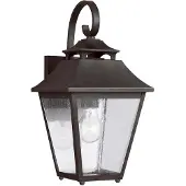 Elstead Lighting Außen Wandlaterne, Stahl, Glas klar, H 40,6 cm