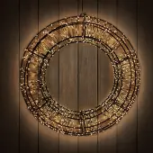 Linder Exclusiv GmbH Kranz Weihnachtskranz 1400 LED Lichterkette warmweiss Deko Timer